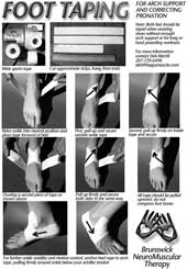 taping feet small